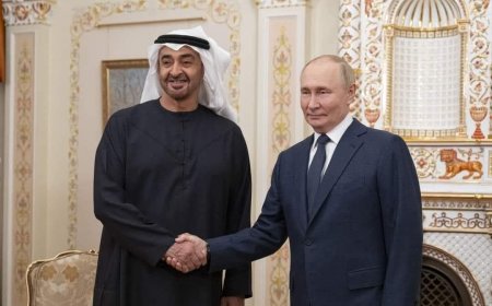 مباحثات مشتركة بين بوتين وبن زايد في روسيا