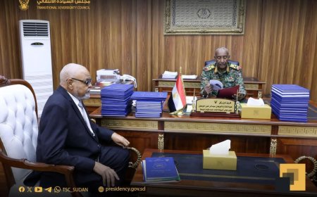 المراجع العام يضع التقارير المالية لمؤسسات الدولة منضدة البرهان    
