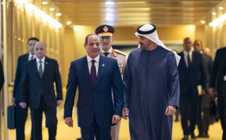 زيارة مفاجئة من السيسي للإمارات 
