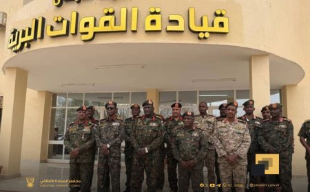 كباشي يتفقد قيادة القوات البرية
