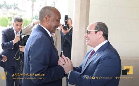 البرهان يصل مصر وينخرط في مباحثات مع السيسي بقصر الاتحادية