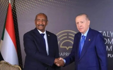 البرهان يجري اتصالاً هاتفياً مع أردوغان 