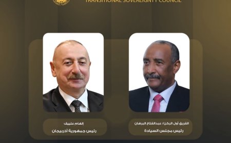 البرهان يبعث برقية تضامن لرئيس أذربيجان ويدين انتهاك سيادتها
