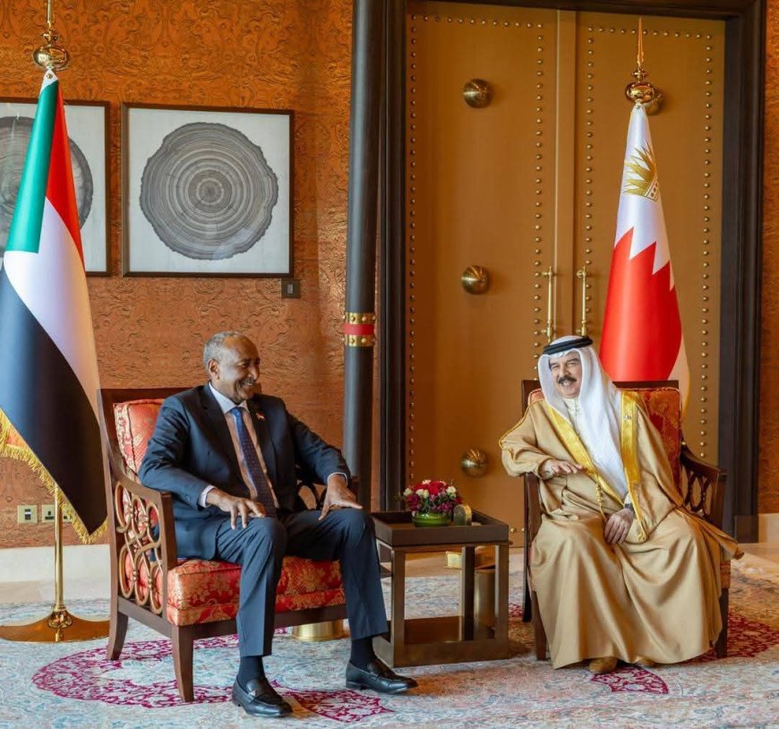 قمة ثنائية بين البرهان وملك البحرين