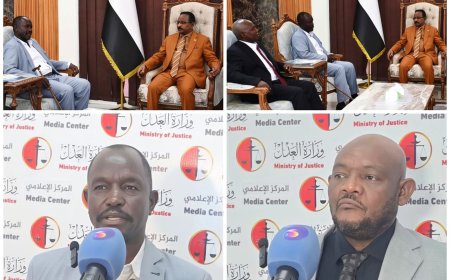 وزير العدل ووالي شرق دارفور يبحثان إعادة بناء المؤسسات العدالية بالولاية