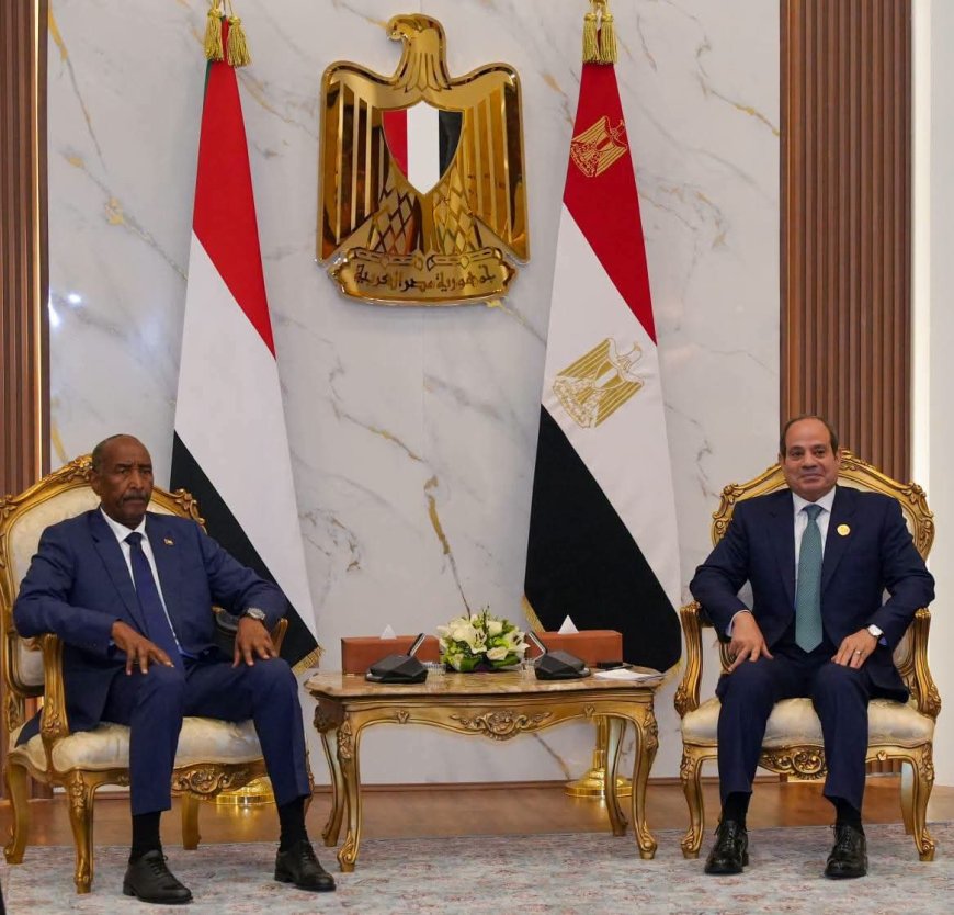 البرهان والسيسي يبحثان تطورات الأوضاع في السودان